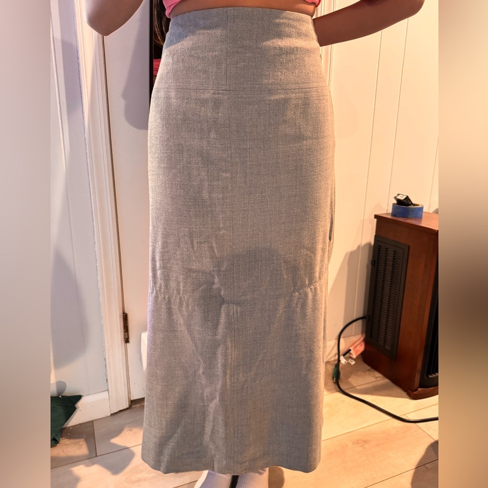 Jenne Maag Elegant Gray Women's Maxi Skirt